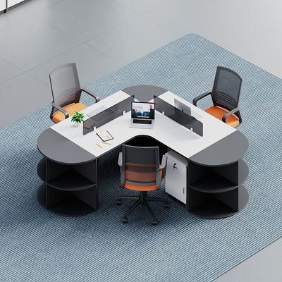 Mobiliário de escritório comercial moderno Estação de trabalho de divisória de cubículo modular personalizável