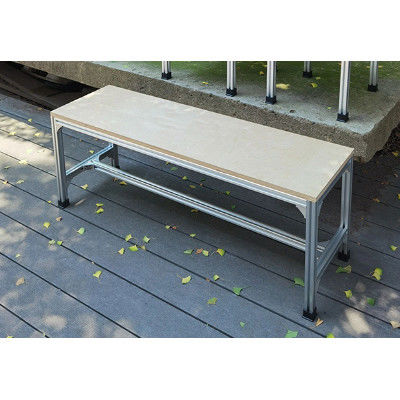 Mesa de conferências Rectangular estilo de madeira maciça Escritório comercial Estação de trabalho de computador