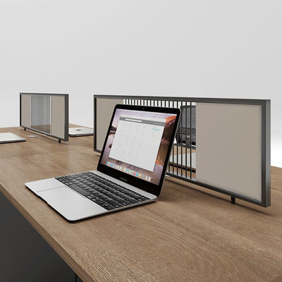 Estação de trabalho de escritório minimalista para quatro pessoas com mesa e cadeira de melamina de madeira