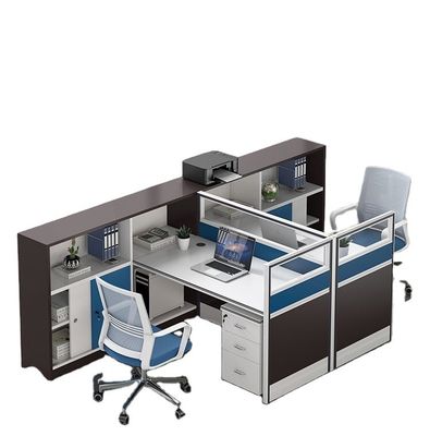 Cabelos retos Funcionários de escritório Mesa de trabalho e combinação de cadeira para mesa de escritório