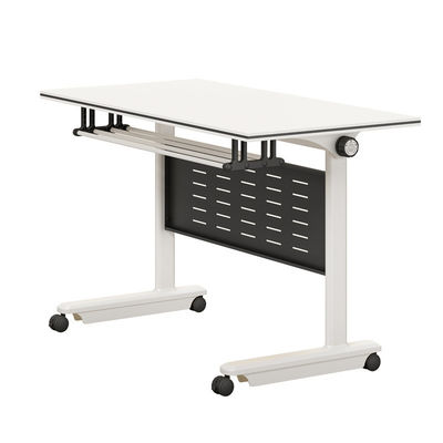 Tabela de treino de embolagem móvel com rodas de foldagem Flip Long Table Teaching Office Furniture Combinação