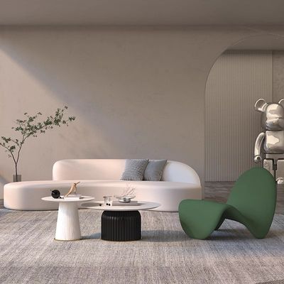 Embalagem de correio Hotel de cinco estrelas Lobby Lounge Área Sofá com combinação de arco de tecido de veludo