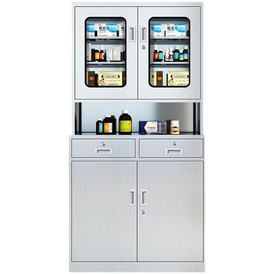90*40*180cm Especificações Gabinete de Medicina de Aço Inoxidável para Hospital e Clínica