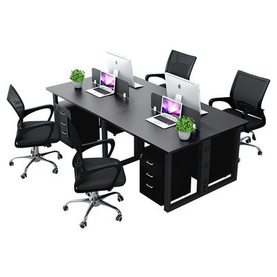 Pernas de metal Modern Multi-Person Desk Set para a organização de escritório exigida pelo cliente