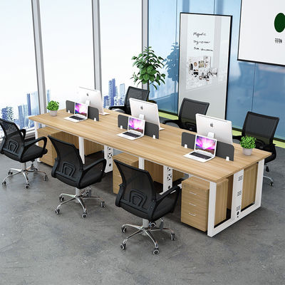 Pernas de metal Modern Multi-Person Desk Set para a organização de escritório exigida pelo cliente