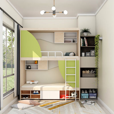 Cama de hotel de poupança de espaço estilo minimalista moderno cama de ferro com grande espaço de armazenamento