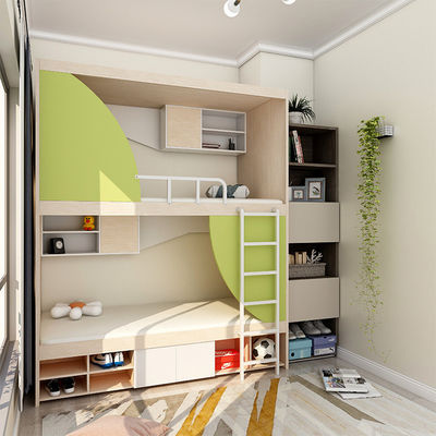 Cama de hotel de poupança de espaço estilo minimalista moderno cama de ferro com grande espaço de armazenamento