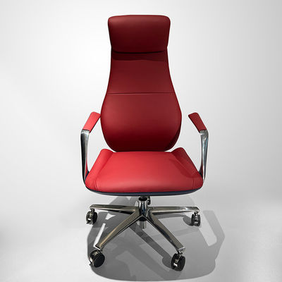 Cadeira de escritório com design ergonômico e material de couro sintético