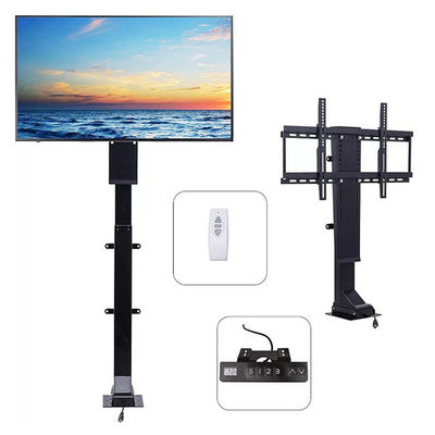 Aparelho de televisão com comando remoto sem fio, sistema de elevação de televisão interior e exterior