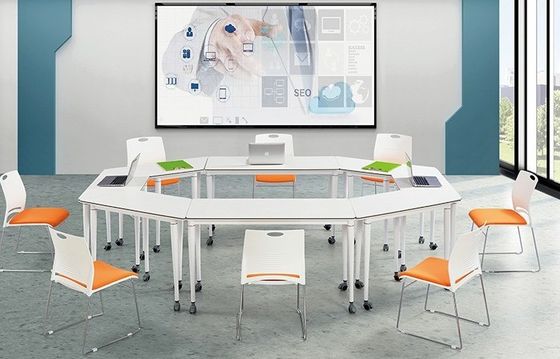 Embalagem de correio e mobiliário escolar Melhor mesa de conferência e cadeiras para reuniões modernas