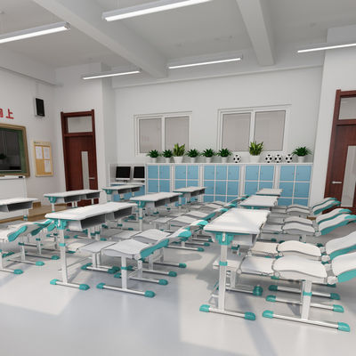 Moderno Design Estudo Reclinável Ajustável Mesa e Cadeira Conjunto para a Escola de Treinamento em Casa
