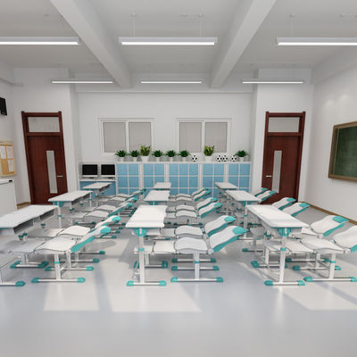 Moderno Design Estudo Reclinável Ajustável Mesa e Cadeira Conjunto para a Escola de Treinamento em Casa