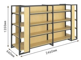 Repositório de exposição combinado de quatro colunas para supermercados Farmácias e lojas de papelaria