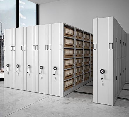 Arquivo manual móvel Arquivo intensivo para arquivos fornecidos pelo cliente