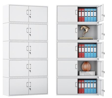 Arquivo de arquivos de mobiliário de escritório moderno com armazenamento e fechadura de aço de várias gavetas