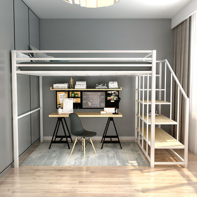 Banister Stairs Double Loft Bed com estrutura de metal e Space Capsule Hotel Bed Cabinet