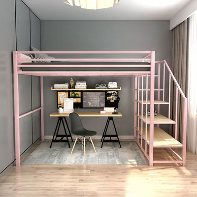 Banister Stairs Double Loft Bed com estrutura de metal e Space Capsule Hotel Bed Cabinet