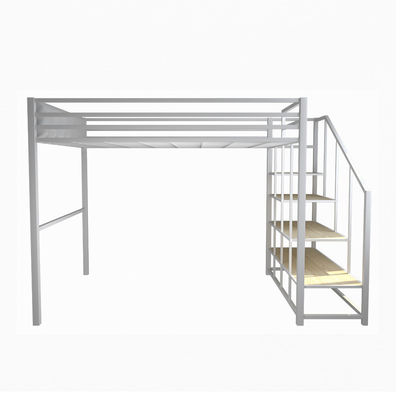 Banister Stairs Double Loft Bed com estrutura de metal e Space Capsule Hotel Bed Cabinet