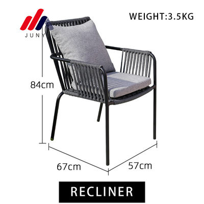 Balcão de jardim Cadeira de Rattan resistente e durável para mobiliário ao ar livre no resort