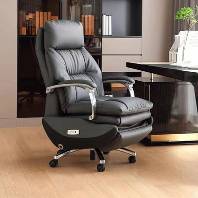 Cadeira de chefe de design moderno confortável com carregamento USB sem fio e massagem elétrica