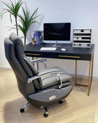 Cadeira de chefe de design moderno confortável com carregamento USB sem fio e massagem elétrica