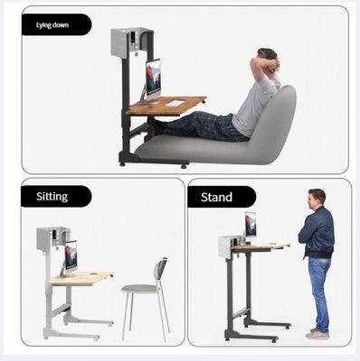 Mesa de escritório elevador elétrico elegante sentar e levantar mesa para ambiente de trabalho ergonômico