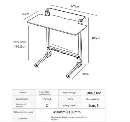 Mesa de escritório elevador elétrico elegante sentar e levantar mesa para ambiente de trabalho ergonômico