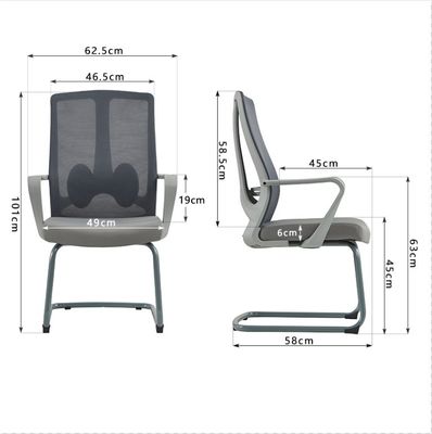 Cadeira de escritório de tecido ergonômico giratório para gerente