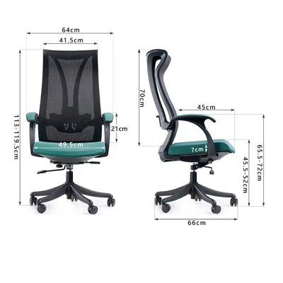 Cadeira de malha giratória de escritório padrão BIFMA de design exclusivo para mesa de computador