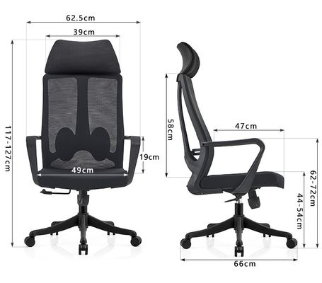 Cadeira de escritório de luxo de malha Design contemporâneo com malha completa e material de nylon