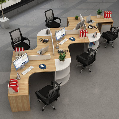 Estação de Trabalho Moderna de Pessoal, Conjunto de Mesa em Forma de L com Estrutura e Painel de Alumínio/Tela/Aço