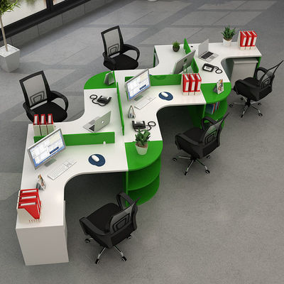 Estação de Trabalho Moderna de Pessoal, Conjunto de Mesa em Forma de L com Estrutura e Painel de Alumínio/Tela/Aço