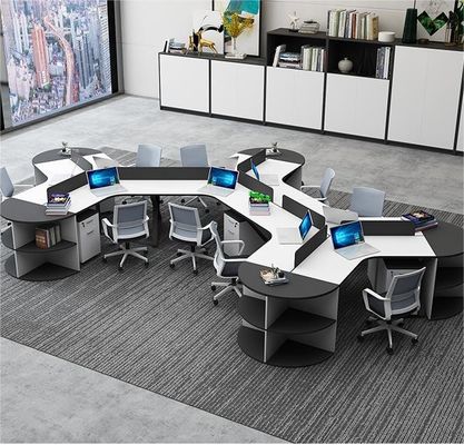 Materiais principais Painel de estrutura de alumínio/Tecido/Aço para secretária e mesa de conferências