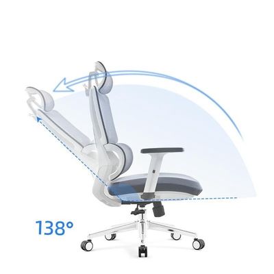 Cadeira de escritório executiva de estrutura de metal Cadeira de computador ergonômica de malha confortável para longas horas