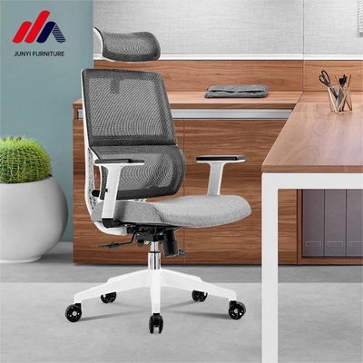 Cadeira de escritório executiva de estrutura de metal Cadeira de computador ergonômica de malha confortável para longas horas