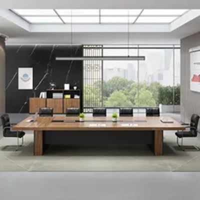 25 mm espessura Mesa de mesa Móveis de escritório Conferência Mesa longa para negociação grande