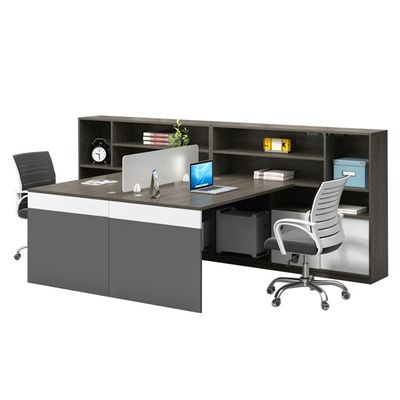 Moderno MFC Material Cubicle de Estação de Trabalho Ajustável para Espaços de Escritório Personalizados