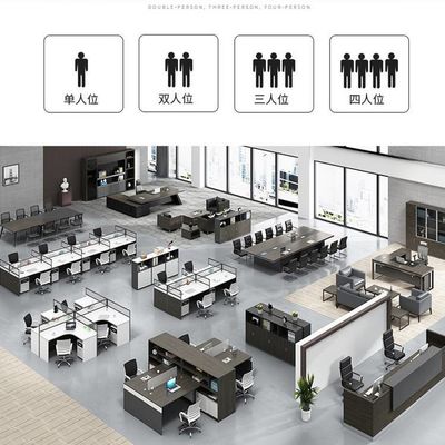 Mobiliário de escritório Computador Mesa Estação de trabalho com cores personalizadas Pessoal Mesa aberta