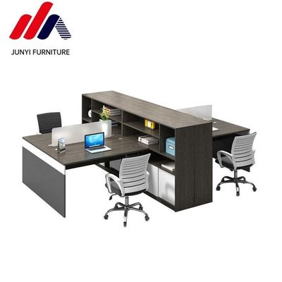 Estação de trabalho de escritório de estilo moderno com design modular aberto e material MFC