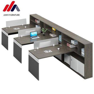 Estação de trabalho de escritório de estilo moderno com design modular aberto e material MFC