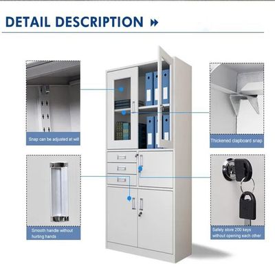 Armazém de arquivos de escritório com estrutura de derrubada e material de aço inoxidável