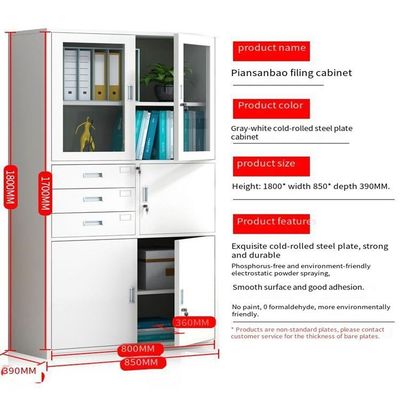 Armazém de arquivos de escritório com estrutura de derrubada e material de aço inoxidável