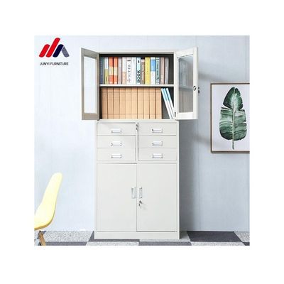 0.5-1.2mm espessura gabinete de arquivos de aço de escritório moderno com aço inoxidável