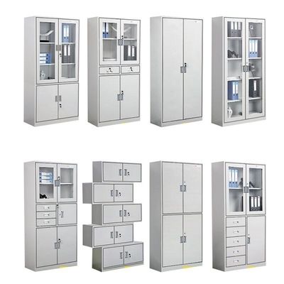 10 Arquivo de arquivos para escritório Arquivo de metal de ferro 2 portas armário de aço arquivo de malha