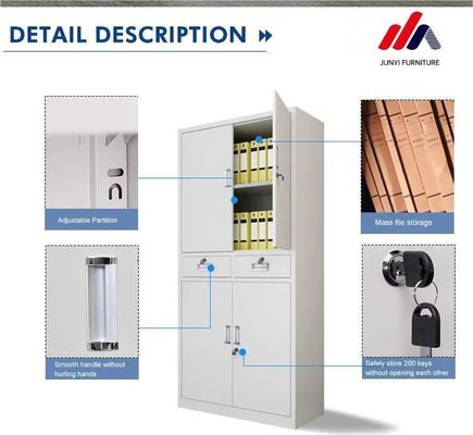 10 Arquivo de arquivos para escritório Arquivo de metal de ferro 2 portas armário de aço arquivo de malha