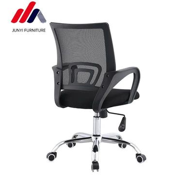 Cadeira de escritório giratória de arco negro para conforto e assentos respiráveis