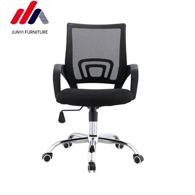 Cadeira de escritório giratória de arco negro para conforto e assentos respiráveis